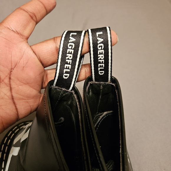 ORIGINAL KARL LAGERFELD BOOTS SHOES FOR WOMEN PLATFORM BRAND LOGO - Picture 2 of 6